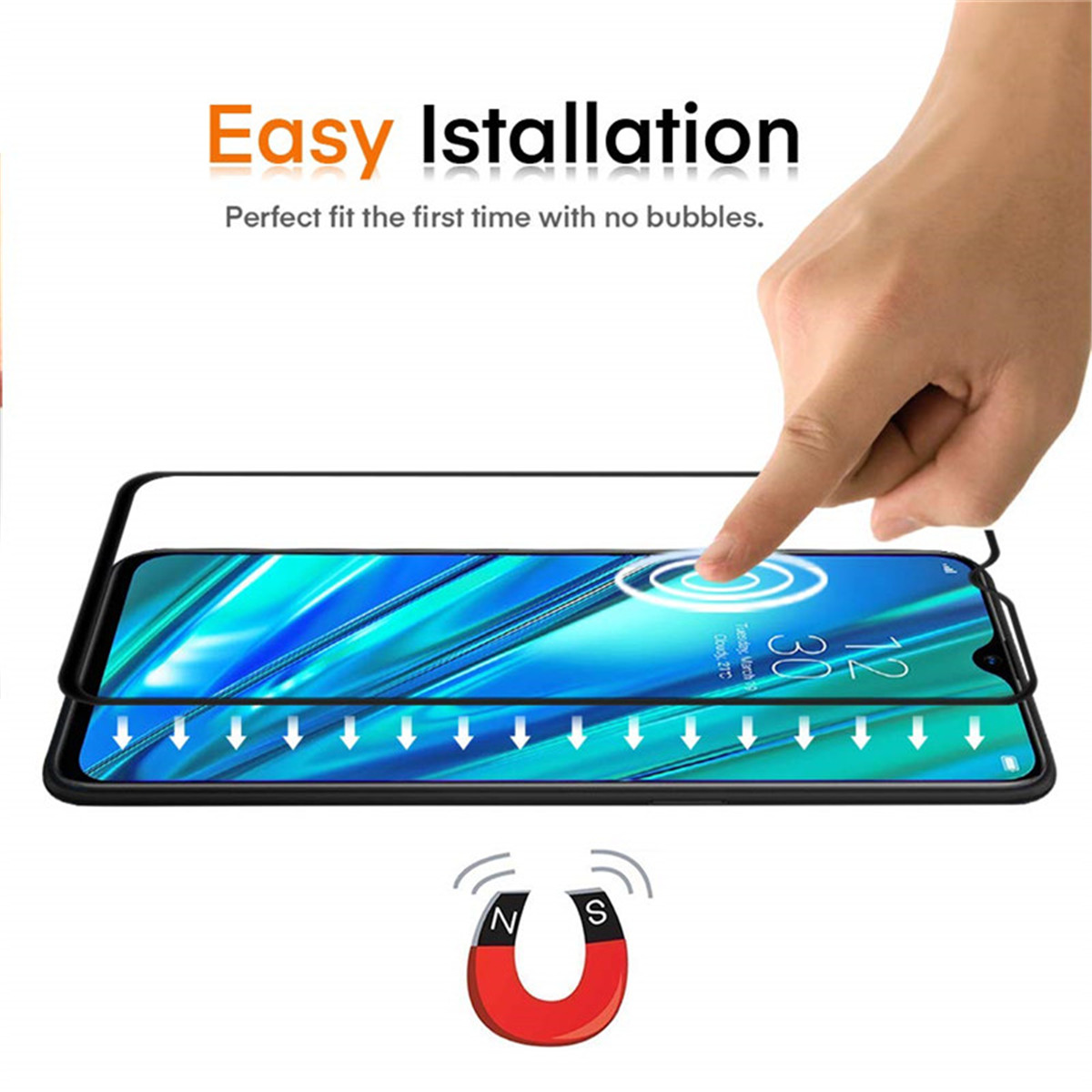 BAKEEY-Anti-Explosion-Full-Cover-Full-Gule-Tempered-Glass-Screen-Protector-for-Realme-5i-1666017-7